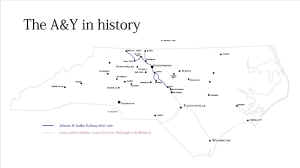 A&Y History slide 7 — map of the split