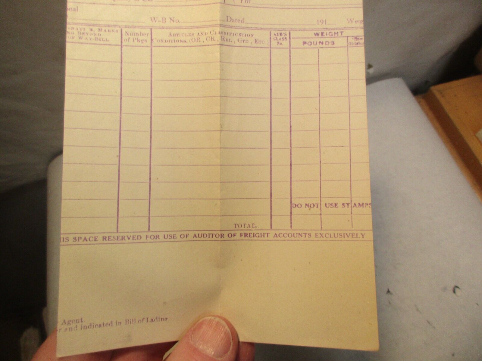 A&Y car routing record ca. 1922, image 5 of 5