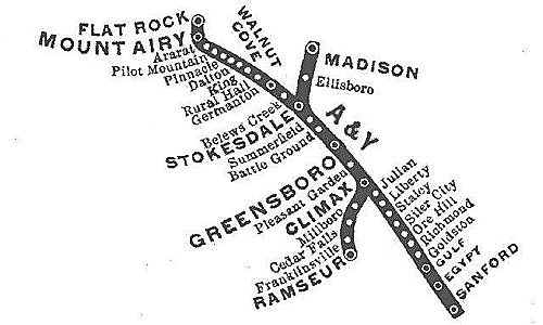 Atlantic & Yadkin Map (29100 bytes)