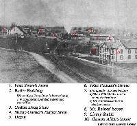 view of A&Y in King from atop the old school house pre-1928 from collection of Rick Cromer.