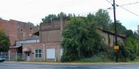 textile mill opposite post office in Cedar Falls
