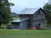 Tobacco barn (in good repair) between Climax and Cedar Falls