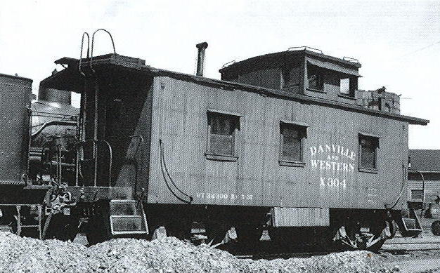 D&W caboose X304 in Danville, VA